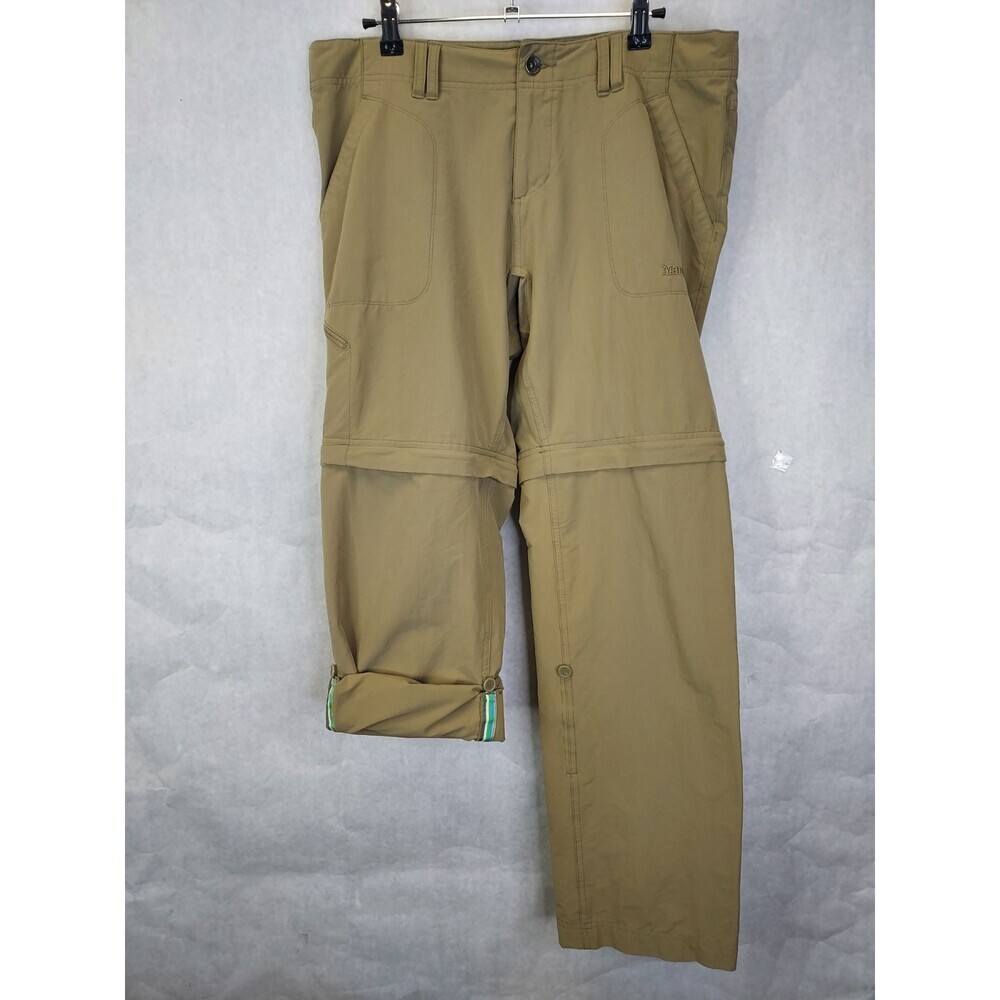 Marmot Arch Rock Convertible Pants Women 10 Tan Zip Off Leg Hiking Camp Gorpcore